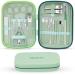 Manicure Set 22 in 1 Nail Clippers Manicure Pedicure Kit Nail Grooming Kits Pedicure Care Tools for Man and Women with Travel Case(Mint Green)