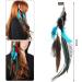 MWOOT 4Pcs Clip In Feather Hair Extensions Peacock Feathers Extension for Women Halloween Costume Carnival Cosplay Party Headdress Handmade Bohemian Hippie Hair Clip Red Feather Clips - Buy Online on GoSupps.com