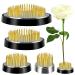 4 Pcs Flower Frogs Kenzans Round Floral Pin Frogs Flower Arranger Frog Floral Arrangement Pin Frog Holder Fixed Tools Japanese Flower Holder with Rubber Gasket for Flower Arrangement Plant Fixation 4pcs Big
