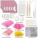 Lash Extension Supplies Kit - Complete Set with Eyelash Mirror Adhesive Holder Tweezers & Brushes for Professional Application - Buy Online on GoSupps.com