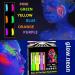 SayingArt Blacklight Glow Face Paint Kit - Non-Toxic Neon Makeup for Kids/Adults - UV Water Based Body Painting Set - Perfect for Easter, Glow Parties, and Halloween - 6pcs - Buy Online on GoSupps.com