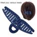 Premium Navy Blue Hair Clips - Slipproof Acetate Strong Claws for Women & Girls | Perfect for Makeup & Cooking - Buy Online on GoSupps.com