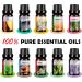 550ml Aroma Diffuser Set with 10 Oils | Ultrasonic Essential Oil Vaporizer for Bedroom | Wood Grain Humidifier for Home & Office - Buy Online on GoSupps.com