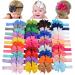 40pcs 3" Baby Girls Grosgrain Ribbon Hair Bows