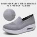 Women's Orthopedic Sneakers Diabetic Shoes | Air Cushion Slip-On Walking Shoes (Size 8, Grey) - Buy Online on GoSupps.com