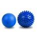 Uraqt massage balls fascia ball 2 pieces of fascia ball fitness massage ball hard hedgehog ball with knobs for feet hands back legs 2 pcs
