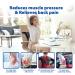 Moriyou Back Stretcher: 3 Adjustable Settings for Pain Relief - Spinal Decompression & Alignment - Massager Included - Blue - Buy Online on GoSupps.com