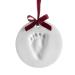 Pearhead Babyprints Baby's First Handprint or Footprint Ornament Kit, Easy No-Bake DIY, Christmas Baby Gift, 50010 Babyprint Ornament, Red Ribbon