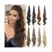 Ponytail Extensions 30inch Long Wavy Ponytail Extainson Flexible Wrap Around Ponytail Hair Extension Wavy Curly Layered Fake Ponytail Synthetic Hair Pieces for Women for Women (Color : T8-25 Size : 30inches T8-25