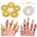 Netume 12-Piece Spiky Acupressure Finger Massage Rings - Stress Relief Fidget Toys for Teens & Adults - Gold Acupuncture Sensory Rings - Buy Online on GoSupps.com