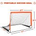 Simple Deluxe 2 Set 4x3 Portable Soccer Goals | Pop-Up Nets for Backyard Games and Training | Includes Oxford Cloth Bags and Stakes | Orange & Black - Buy Online on GoSupps.com