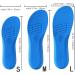 Denim Blue Medium Shoe Insoles with Shock Absorption for Men, Women, and Kids - Comfortable Inserts for Everyday Use - Buy Online on GoSupps.com