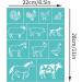 OLYCRAFT 2Pcs Farm Animal Silk Screen Printing Stencils - Self-Adhesive Template for Wood Painting - Animal Pattern - 220x280mm - Buy Online on GoSupps.com