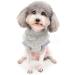 Shop Zunea Fleece Winter Jacket for Small Dogs - Warm Soft Fuzzy Coat with D-Ring for Cold Weather - Ideal for Chihuahuas & Cats - Gray - Size L - Buy Online on GoSupps.com