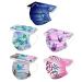 Winfer 50/100 piece of mouth protection adults disposable 3-layer with motif colored mouth and nose protection print towels breathable mouth-tube bandana scarf scarves for men women a-0