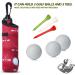 Golf Tee Holder & Ball Carry Bag Pouch Set with Keychain Clip - Golf Gifts & Accessories - Buy Online on GoSupps.com