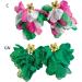 Feylie Handmade Flower Fringe Earrings - Exaggerated Spring Jewelry Gift | Long Green Holiday Earrings - Buy Online on GoSupps.com