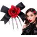Halloween Skeleton Claws Hair Clips Funny Halloween Hair Clip Skull Skeleton Hands Bones Hand Hair Clip - Skull Skeleton Hands Bone Hair Clip with Flower Skull Hand Clips for dic red - Buy Online on GoSupps.com