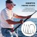 HETH 2000pcs Fishing Worm Hooks Set | High Carbon Steel Wide Gap Offset Hooks | Saltwater & Freshwater | 10 Sizes - Buy Online on GoSupps.com