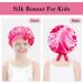 Arqumi Silk Satin Kids Bonnet 2Pcs Set | Soft Baby Sleeping Cap | Adjustable Night Hair Bonnet for Toddlers & Teens - Yellow/Rose - Buy Online on GoSupps.com