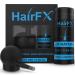 HairFX Hair Perfecting 2-in-1 Kit (DARK BROWN) Set Includes Natural Undetectable Hair Thickening Fibers & Spray Applicator Pump Nozzle | Instant Thick Fuller Hair Conceals Hair Loss 15 Sec Women & Men
