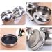 Stainless Steel Double Dipper Oil Painting Pot with Lid - No Leakage, Clip on Palette - Ecjiuyi Palette Cup - Buy Online on GoSupps.com