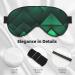 Shop Black and Gold Geometric Print Unisex Sleep Mask | Double-Sided Eye Mask for Sound Sleep & Skin Care - Buy Online on GoSupps.com