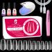 Clara Colors Gel Nail Kit Soft Gel Nail Tips Kit Medium Coffin Nail Tips-550pcs and LED Nail Lamp Nail Glue Top Coat Soft Gel Nail Tip and Glue Gel Kit Easy DIY Nails Art Fast Nail Extension Set Gelly Tips Acrylic Nail Kit JP-26