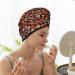 70s Groovy Hair Towel Wrap - Quick Drying Towel Turban with Button | Ideal for Fast Hair Drying - Buy Online on GoSupps.com