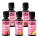 Gymqueen Tasty Drops 5x30ml calorie -free sugar -free and fat -free flavor drops aroma drops to sweeten food drops of taste without artificial dyes summer fruit Mix summer fruit Mix 30 ml (5 pack)