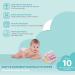Spasilk Newborn Washcloth Wipes Set - Soft Terry Cloth, 10 Pack Pink Lines - Buy Online on GoSupps.com