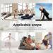 10-Loop Slim Panda Yoga Stretch Strap for Physiotherapy, Pilates, Dance, and Gymnastics - Soft & Durable Home Exercise Tool - Buy Online on GoSupps.com