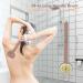 Pink Long Handle Back Scrubber for Shower with Soap Dispenser - Exfoliating Bath Brush 14in - Buy Online on GoSupps.com