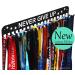 Premium Medal Display Hanger Never Give Up with 20 Hooks,Medal Hanger Display For Wall with 16inchL,race medal display Upgraded Medal Holder display with Simple Design For gymanstics,race,soccer,swim 16inchL with 20 Hooks NEVER GIVE UP