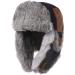 Comhats Winter Bomber Hat for Men Hunting Ushanka 67191_black(real Fur) Large