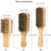 Double-Sided Men's Beard Brush with Solid Wood Handle - Facial Hair and Mustache Grooming Comb - Buy Online on GoSupps.com