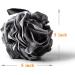 Loofahs Bath Shower Scrub Exfoliating Body Brush Pouf Scrubber Sponge Ball Mesh Bath loofah 3 Pack Black 3 Pack - Buy Online on GoSupps.com