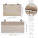 YINETTECH 4x Hamster Chinchilla Wood Springboards Wooden Rectangle Pet Stand Board Platform with Screw Nut Washer for Small Animal Pet Toy - Buy Online on GoSupps.com