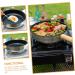 MARMERDO Camping Portable Pan Egg Pan Griddle Pan Stainless Steel Cookware Camping Cookware Pans Non Stick Fry Pan Flat Skillet Non Stick Cooking Utensils Wood Induction Cooker Detachable - Buy Online on GoSupps.com