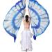 KIKIGOAL Silk Belly Dance ISIS Wings Scarf Veil Fan | Halloween Performance | Gradual White | 1.4x2.7cm - Buy Online on GoSupps.com