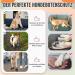 Slowton Waterproof Dog Shoes - Non-Slip Boots for Small & Medium Dogs | Reflective Velcro Fasteners | 4-Piece Set Size 6 (Black) - Buy Online on GoSupps.com