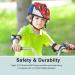 ATPHFETY Kids Toddler Bike Helmet | Adjustable Boys Girl Helmets | Ages 1-8 | Multi-Sport for Bicycle Skate Scooter | LED Light | S 50-54cm | Spider Design - Buy Online on GoSupps.com