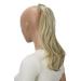 CAISHA 16" Hairpiece Clip On Ponytail Extension Slight Wavy With Self-adhesive Closure Blonde Highlights HCK204 blonde highlights #24H613 HCK204