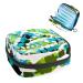 GIAPB Period Bag Sanitary Napkin Storage Bag Period Pouch Travel Makeup Bag Abstract Blue Plaid Art Color138
