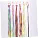 minkissy 7 Sets Colored Hair Rope Braided Hair Scrunchies Ties Ribbon Elastic Hair Ropes Hair Tinsel Ribbon for Hair Hiphop Hair Tie Braid Headdress Molding Line Hip Hop Child Polyester - Buy Online on GoSupps.com