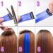 12 Pcs Colored Hair Extensions Colorful Clip in Hair Extensions 22 inch Synthetic Straight Hair Extensions for Kids Girls Women Blue series - Buy Online on GoSupps.com
