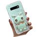 Tivenfezk nadoli for samsung galaxy s10 hare hidden stand shell caricature glitter rabbits stand soft silicone bling cell phone case transparent protective cover samsung galaxy s10 green