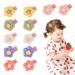 12PCS Baby Hair Clips Plush Flower Hairpin Baby Hairpin Small Plush Hair Clips Girls Flower Hair Clips Cute Hairpins Hair Accessories for Baby Girls