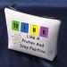 Chemistry Science Cosmetic Bag - Think Like A Proton & Stay Positive | Perfect Pharmacist Gift | Zippered Makeup Bag for Science Lovers - Buy Online on GoSupps.com