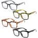Eyekepper 4-pack Bifocal Reading Glasses for Women - Bifocal Readers +1.00 4 Pack Clear Lens Mix Color 1.0 x